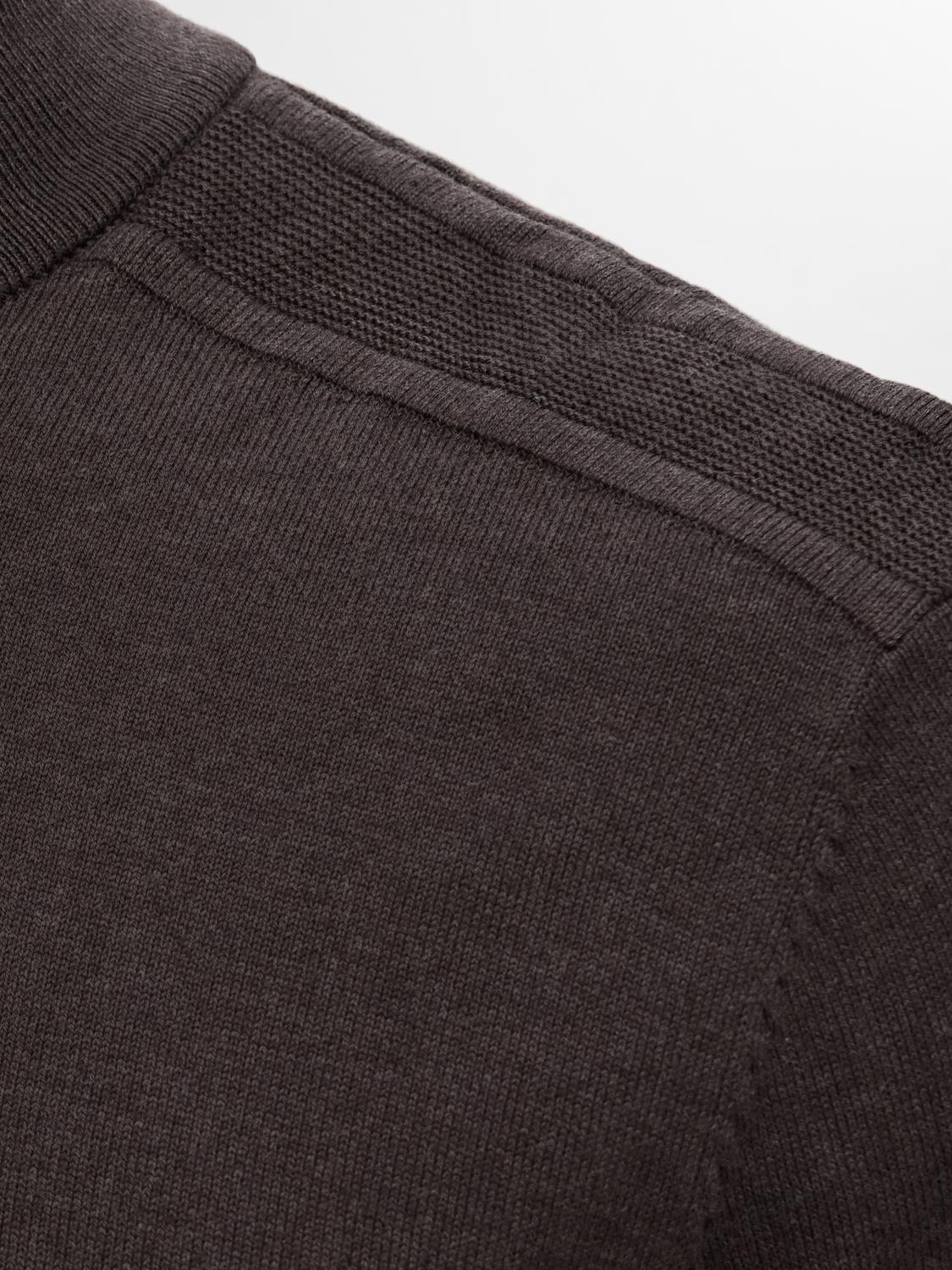 Berg Half Zip Genser - Brun/ Chocolate Torte